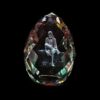 3D Crystal Sai Baba Idol Staute Murti for Home, Pooja Room, Gift Purpose & Car Dashboard. Multi (2 in)