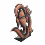 Ganesh Idol Brown Metal Statue for Car Dashboard, Mandir Murti, Home Decor, Office Table Showpiece