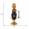 Brass Shiva Linga Lingam Abhishek Patra with Trishul and Nag for Home Pooja Items Shivling Showpiece Gift Decoration Statue Idol Puja (Golden)