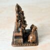 2.5 inches Copper Handmade Shiva Parivar Idol, 310 Grams, Patina Antique Finish, 1 Piece