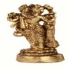 Miniature Statue of Holy Trinity Hindu Gods - Unique Collectible Decor
