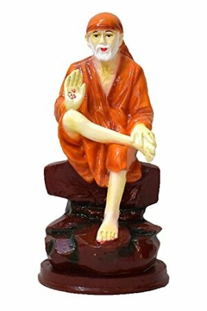 Antique Sai Baba Statue for Pooja Room Home Temple Gift Size 7 Inch