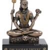 Lord Shiv Showpiece, 3.5 x 3 x 1.5 inches, Multicolour Resin