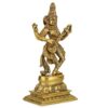 Brass Standing Statue of Hindu Goddess Saraswati 12.2 Inches