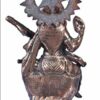 Goddess Saraswati Gun Metal Copper Color Idol