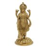 Brass Lord Bhagwan Vishnu/Narayan Holding Club Brass Statue Handmade for Home Decor Idol for Puja for Gift Vastu Dosh - Height 7 Inch Gold Color