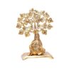 Sirdi Saibaba Metal Statue Under Tree for Pooja,Decorative for Home,OfficeTable,Sai Nath Murti Idol Showpiece Figurines Gift Article,Corporate Gift,Religious Decorative...