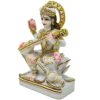 Marble Dust Goddess Saraswati Idol, 6.5 Inches, 1 Piece