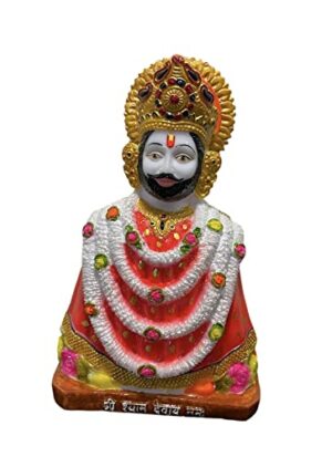Marble 10" Lord Khatu Shyam Ji Idol Statue God Shyam Dev - Religious Pooja Gift Item
