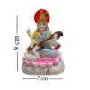 Maa Saraswati Idol for Home Decor and Puja, Multicolor Resin Figurine, Spiritual Vastu Showpiece, Gift Item