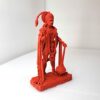 3D Printed Hanuman Idol with UV Resin Acrylic Color and PU Finish for Car Dashboard, Temple Decor, Office Decor, Home Decor, Festivals