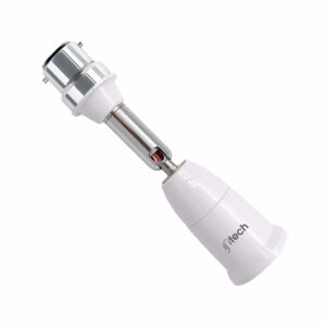 IFITech B22 to E26/E27 Adjustable Flexible Extension Bulb Holder Socket - Bulb Socket Converter Compatible with All E26/E27 Screw Base Bulbs (5.5 inch/14cm, 1 Unit)