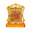 Acrylic Gold Plated Shree Ram Darbar Murti for Car Dashboard, Office Table, Home, Mandir | Hindu Bhagwan Ram with Sita MATA Idol for Gift