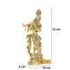 Lord Krishna Metal Statue,Krishna Murti Playing Flute for Temple Pooja,Decor Your Home,Office & Gift Your Relatives,Showpiece Figurines,Religious Idol,Gift Article...
