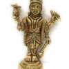 Brass Made Shri Narayan Idol/Shri Maha Vishnu Brass Idol/Brass Made Chaturbhuj Vishnu Idol/Lakshmi Narayan Idol from vrindavan 5cms
