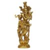 Lord Murli Manohar Krishna Krishan Brass Statue Murti Gift & Home D?cor Big Size- Height 14 Inches?.