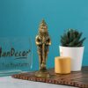 Brass The Humble Hanuman Statue,Standard, Antique Yellow, 1 Piece