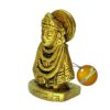 Brass Lord Khatu Shyam Baba Ji Idol Statue, 6.5 cm, Religious Pooja Figurine, Home Decor Showpiece