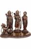 Polyresin Hindu Lord Ram with laxman and Goddess Sita Devi and Hanuman Statue for Pooja Room&Gift/murti Idol Home &Office Decor Home & Office Decor (7.50x9.50 INCH Inch)