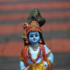 Fibreglass Vithoba Idol , 40 cm, Blue, 1 Piece