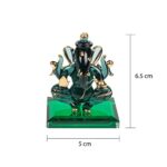 Ganesh Idol Statue Showpiece Handmade Crystal Glass for Worship Decoration Car Dashboard Gift Small