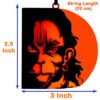Acrylic Hanuman Car Hanging Logo Accessory, 3.5 Inch, Orange, 1 Piece