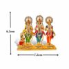 3D Ram Darbar Idol Multi Color Metal Statue for Home Mandir Office Table Decor Car Dashboard Showpiece