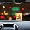 Panchmukhi Hanuman Ji Idol Photo Frame for Car Dashboard, 3A Acrylic Frame, 24K Gold Plated Foil, Idol for Pooja, Gift Item