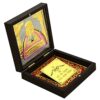 24 K Gold Coated Khatu Shyam Baba,khatu shyam ji Photo Frame Charan Paduka Decorative Showpiece, Devotional Prayer Box,Gifting, Pooja Mandir | Home Dcor