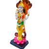 Polyresin Lord Vishnu Statue God Vishnuu Laxmi Idol for Pooja Murti Gift ( Height 10 Inch )