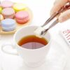 GAFFEL 1 Pc Stainless Steel Mini Sugar Cube Tong| Ice Tong| Sugar Cube Picker/Candy Serving Tongs for Coffee Tea Sugar Ice Cube Appetizer Kitchen Serving 4.5 Inch', Silver