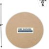 6 Piece Round MDF Boards 6 x 6 Inch for Crafts & DIY