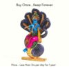 Lord Krishna Idol | Sheshnag Lord Krishna Statue for Car Dashboard, Pooja, Home Decor, Home TemPle etc | Shri Krishna Murti Small Size | Brass Idol of Krishna | Sri / Shree / Sree God Krishnan Idols Size - 8cm