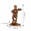 Lord Bahubali Hanuman Idol Statue, 7.48 Inch, Marble Dust and Resin, Gold Antique