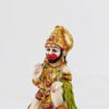 Poly Marble Lord Hanuman Car Dashboard God Idol, 3 x 2.5 x 1 Inches, Multicolour