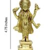 Brass Statue of Dhanvantari Idol of Ayurveda, Brass Lord Vishnu Avtar, for Home Decor Idol for Mandir Puja -Yellow, (Wt-350GMS)