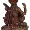 Saraswathi Idol, Goddess of Knowledge, Music & Arts, Bronze Finish Statue for Home Temple, 3 Inches