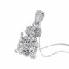Sterling Silver (92.5% purity) God Hanuman Pendant for Men & Women Pure Silver Lord Bajrang Bali Locket for Good Health & Wealth