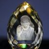 Hindu Goddess Crystal Glass Figurine Showpiece