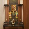 Handicraft Lord Shri Ram, Laxman, Sita and Hanuman Hindu God Wooden Photo Frame (23x32cm, Multicolour)Rectangular, Wall Mount