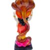 Polyresin Lord Vishnu Statue God Vishnuu Laxmi Idol for Pooja Murti Gift ( Height 10 Inch )