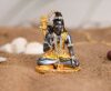 Gold Plated Lord Shiva Statue Car Dashboard - Shiva Idol Showpiece - Lord Blessing Shiv Shankar Bholenath Deity Figurine Home Office Temple Art Decor.