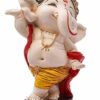 - Dancing Ganesha Idols for Home Decoration - Ganpati Idols for Home Decor - (Size: L x B x H : 3 x 3 x 6.2 inches) (Model 26)