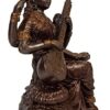 Saraswathi Idol, Goddess of Knowledge, Music & Arts, Bronze Finish Statue for Home Temple, 3 Inches