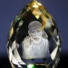 Hindu Goddess Crystal Glass Figurine Showpiece