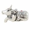 999 Pure Silver Shiv Nandi Maharaj Idol/Statue (Shivji Ki Savari) for Pooja, Home Decor & Gifting Purpose