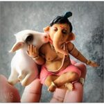 Ganpati Idol for Car Dashboard, Lord Ganesha Statue, Home Decor, Office, Resin Showpiece