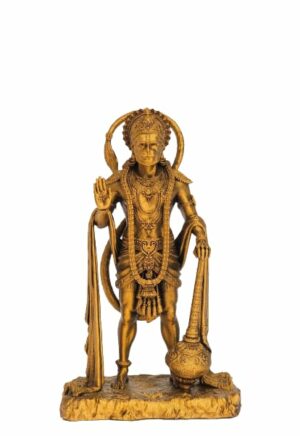 Lord King of Sarangpur Hanuman for Car Dashboard,Temple Idol,Office Decor,Corporate Gifts,Diwali Gift,Home Decor,Festivals (Gold)