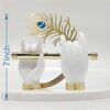 | Gold Plated Krishna Ji Hands With Flute Figurine | 24K Gold Plated With White Hand Of Krishna | Very Classical Piece For D?cor As Well As Wedding And Corporate Gifting Purposes - 7 Inc