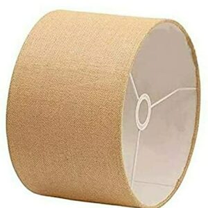 DARKROOM Light 12' shade Jute Burlap Lampshade, (12" x 12" x 8") for Table and Floor Lamps